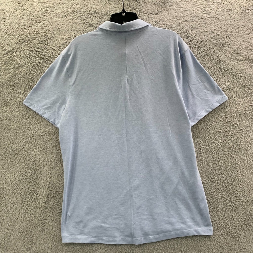 LULULEMON Polo Shirt Mens Size XL Extra Large Blue - Picture 2 of 6